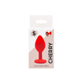 Plug rouge bijou cristal Small CHERRY 